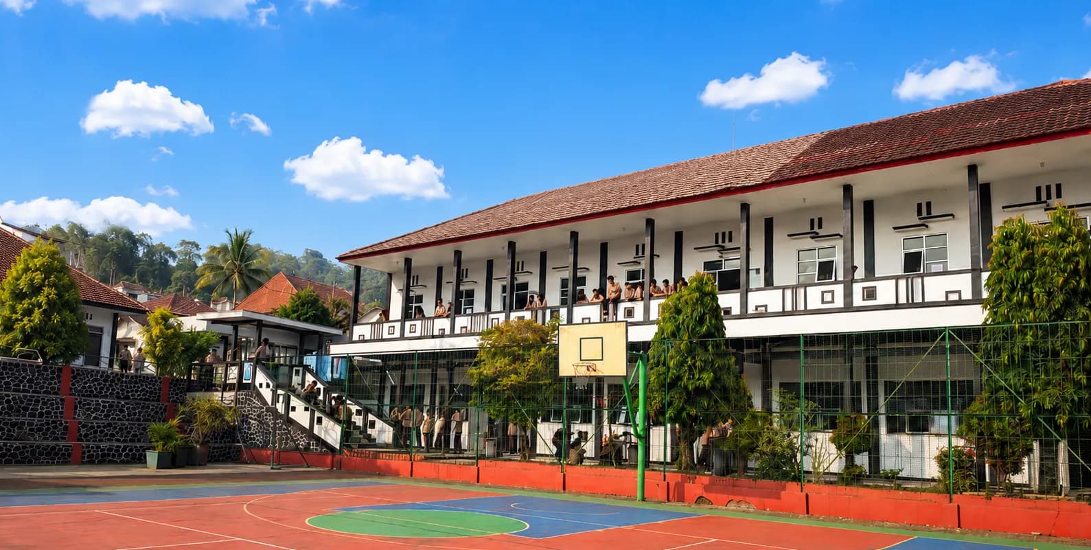 Suasana lingkungan SMAN 7 Tasikmalaya